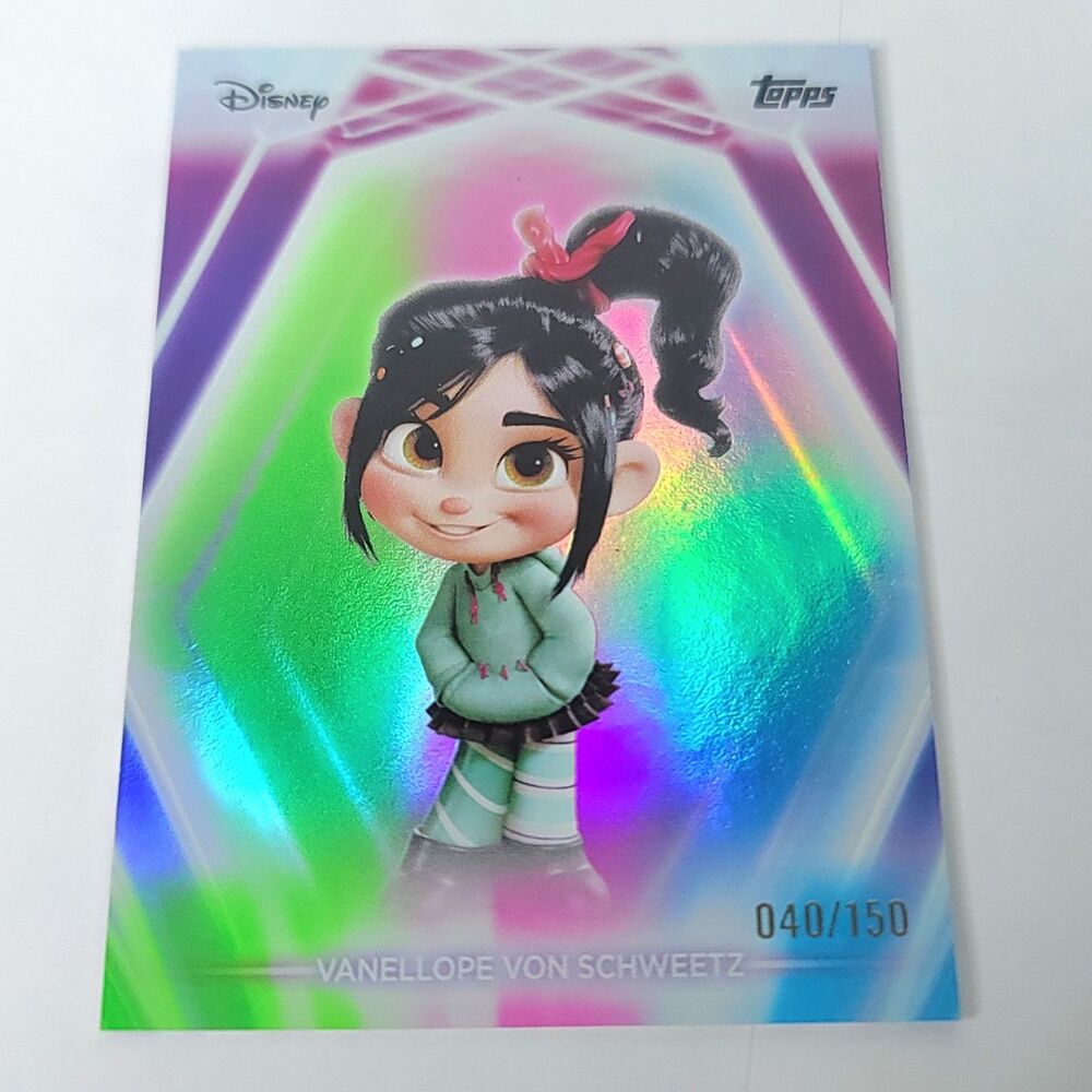 Vanellope Topps 2026 Disney Neon Holo Parallel Refractor Limited 040/150
